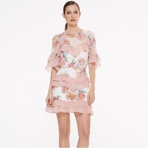 La Maison TALULAH - Darcy - Floral print - Short Sleeve Ruffled Tiered Dress